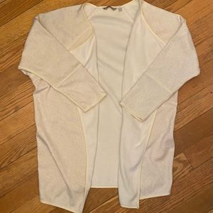 Athleta Cream Open Front Sweater EUC Size Small